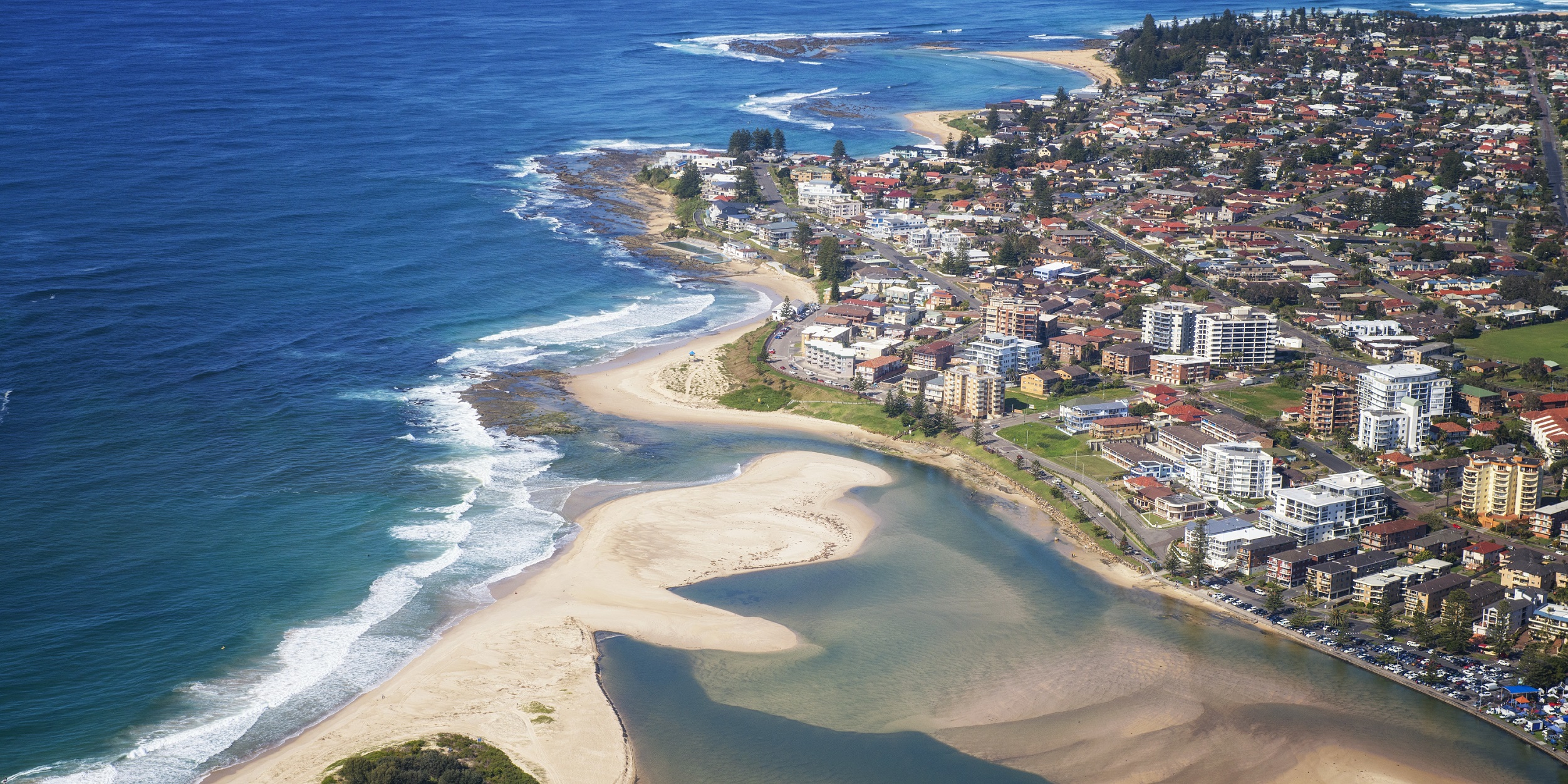Aerial view of the Entrance on the Central Coast