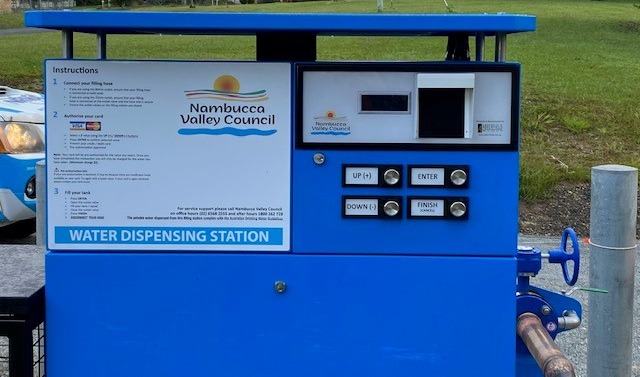 Water filling station in local park in Bowraville