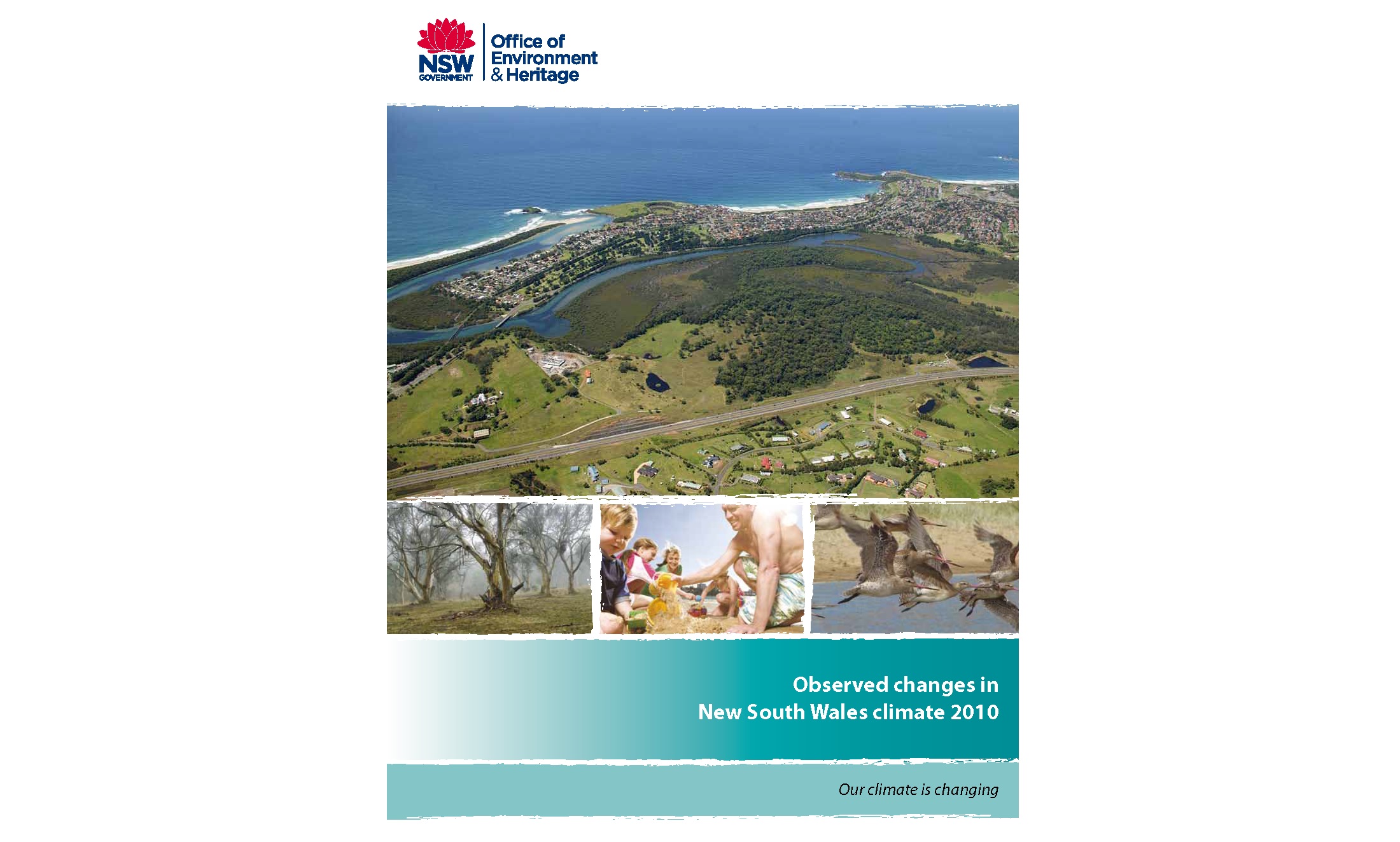 Cover of the Observed changes in NSW climate 2010 report