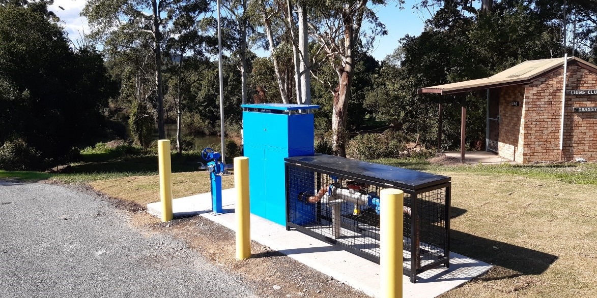 Water filling station in local park at Bowraville