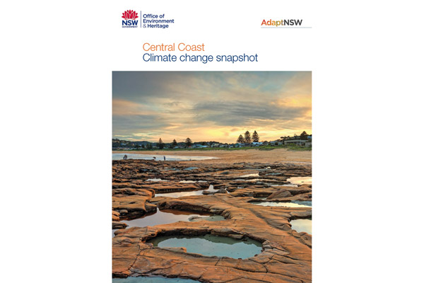 Cover of the Central Coast climate change impact snapshot