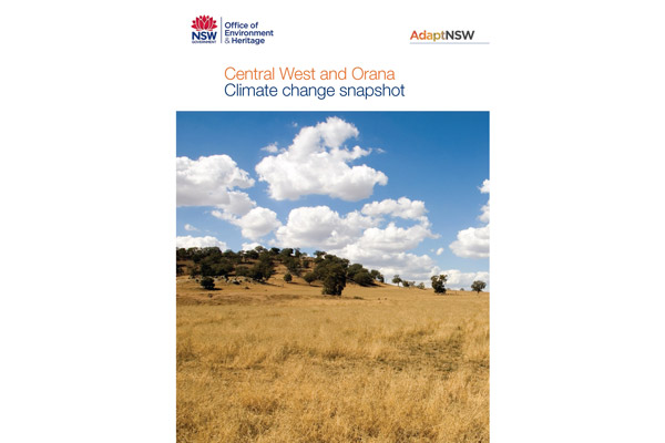 Cover of the Central West & Orana climate change impact snapshot