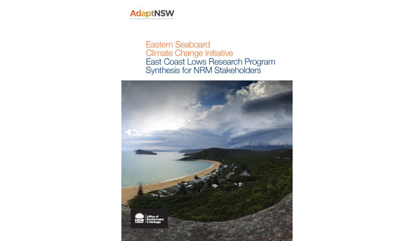Cover of the Eastern Seaboard Climate Change Initiative research synthesis