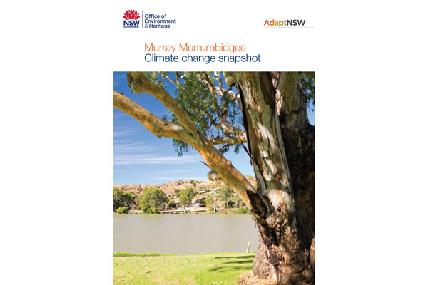 Cover of the Murray/Murrumbidgee climate change impact snapshot