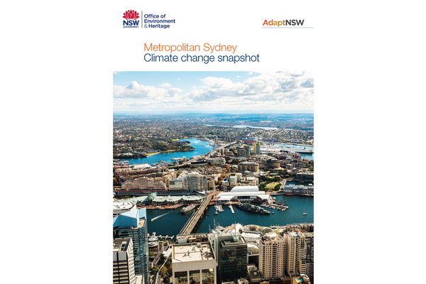 Cover of the Metropolitan Sydney climate change impact snapshot
