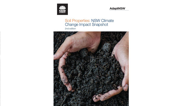 Cover of Soil Properties Snapshot 2nd edition, hands scooping soil