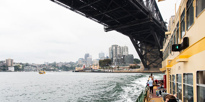 Ferry boat on Sydney Harbour 