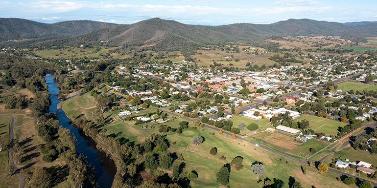 Water in the Gwydir River in northern NSW eventually flows into the River Murray. 