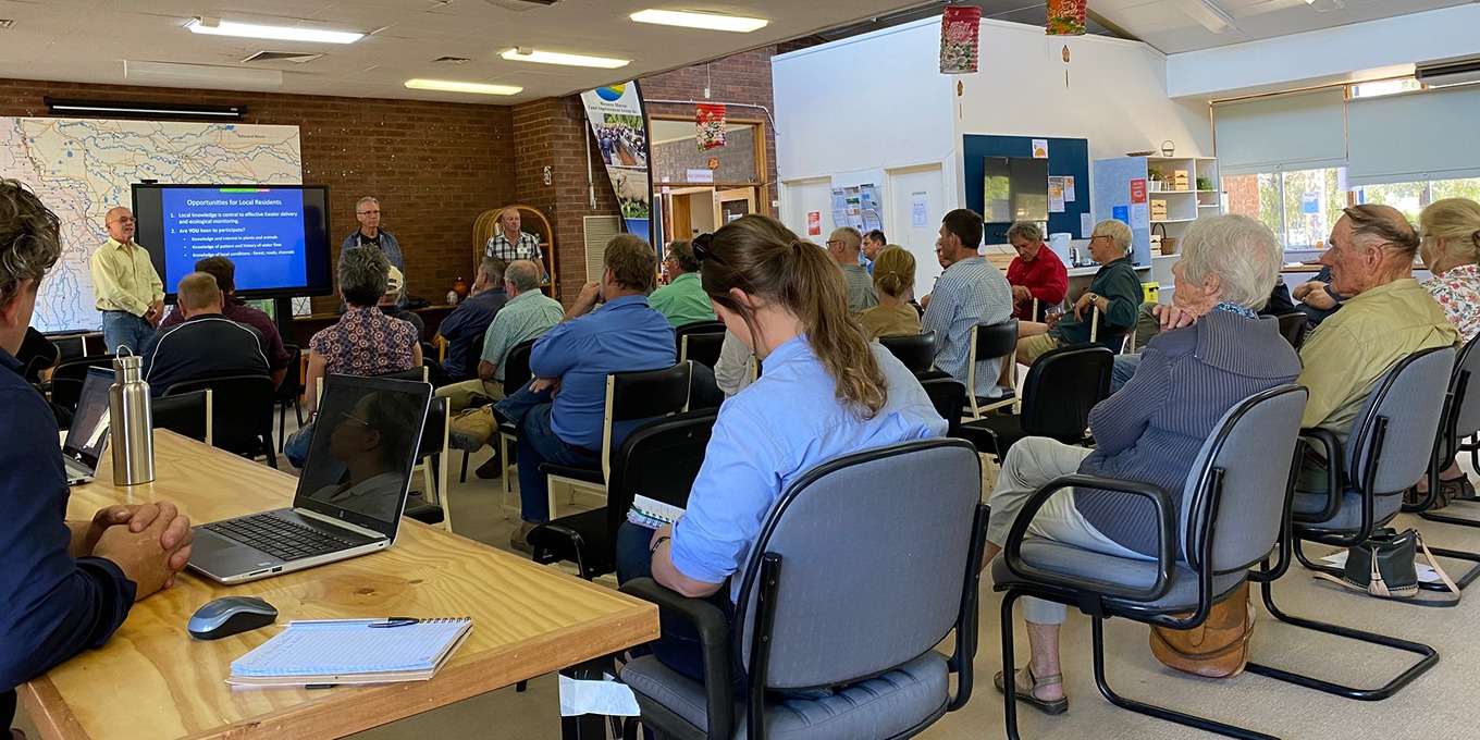 Members of the Western Murray Land Improvement Group attend a water workshop